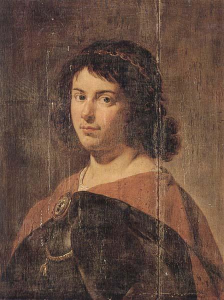 Jan van Bijlert Portait of a young man,half-length,wearing a breastplate and brooch,wearing a breastplate and brooch with the head of medusa,and the order of the gold Norge oil painting art